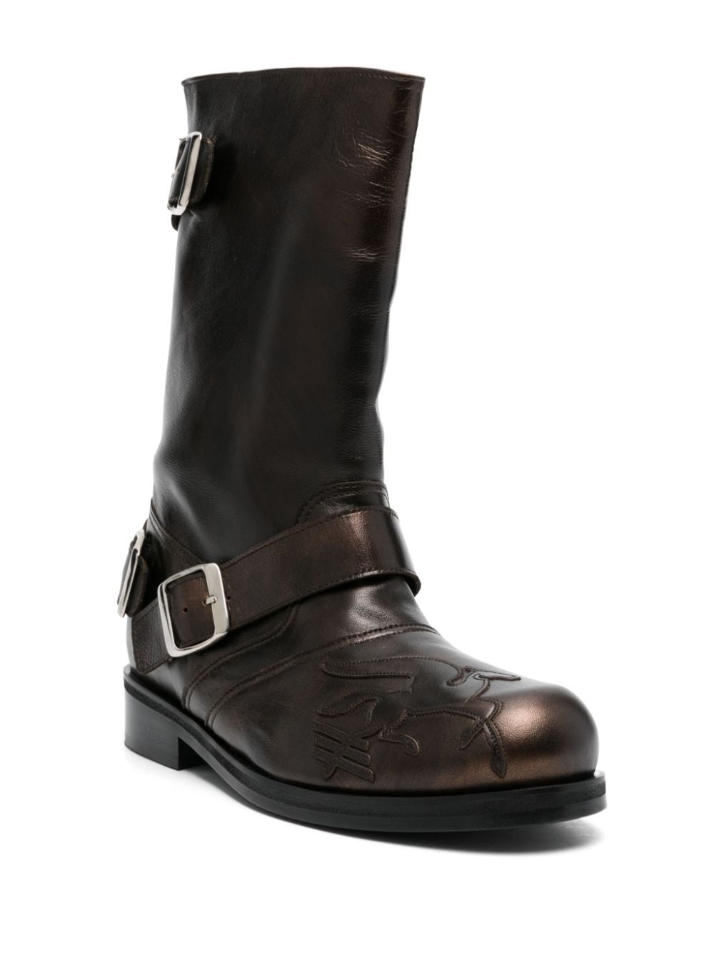 Shop Stefan Cooke Pegasus Boots In Brown