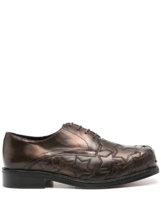 Stefan Cooke スクエアトゥ ダービーシューズ | ブラウン | FARFETCH JP