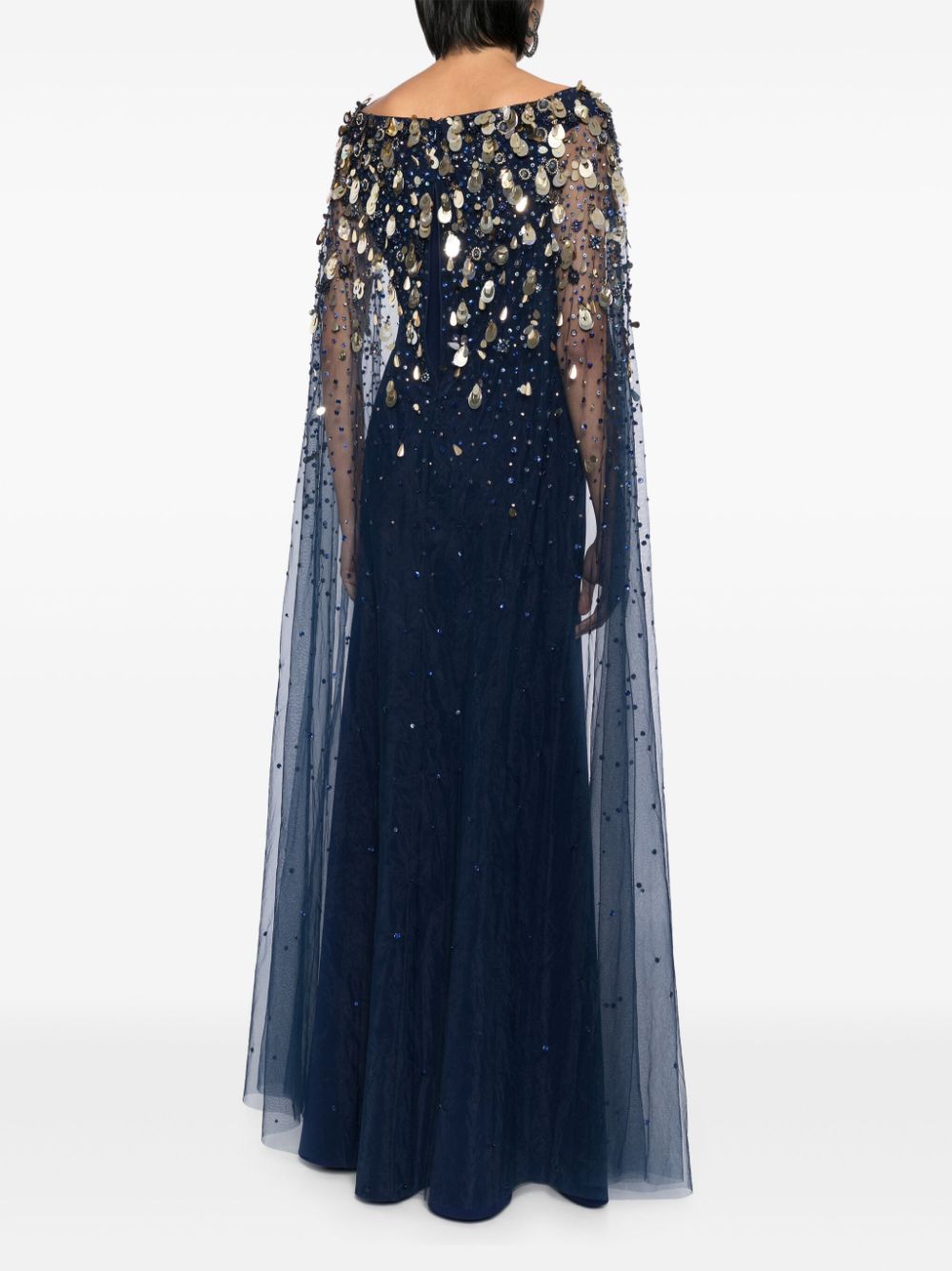 Jenny Packham Bittersweet beaded cape gown Women