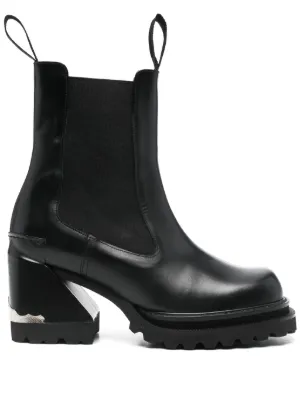 Toga Pulla Ridged Sole Chelsea Boots | Black | FARFETCH