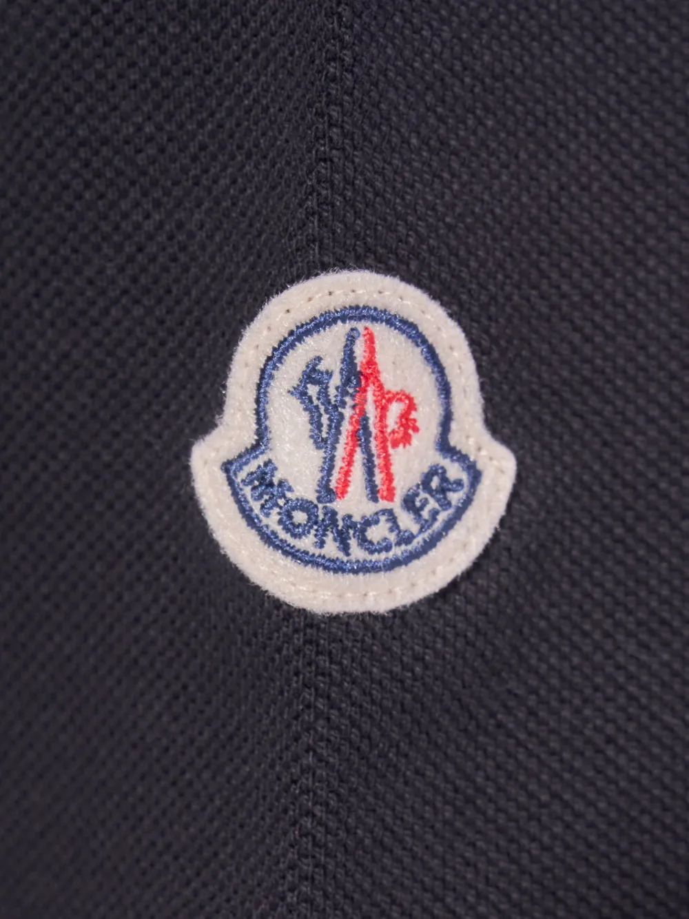 Moncler Enfant Poloshirt met logoprint Zwart