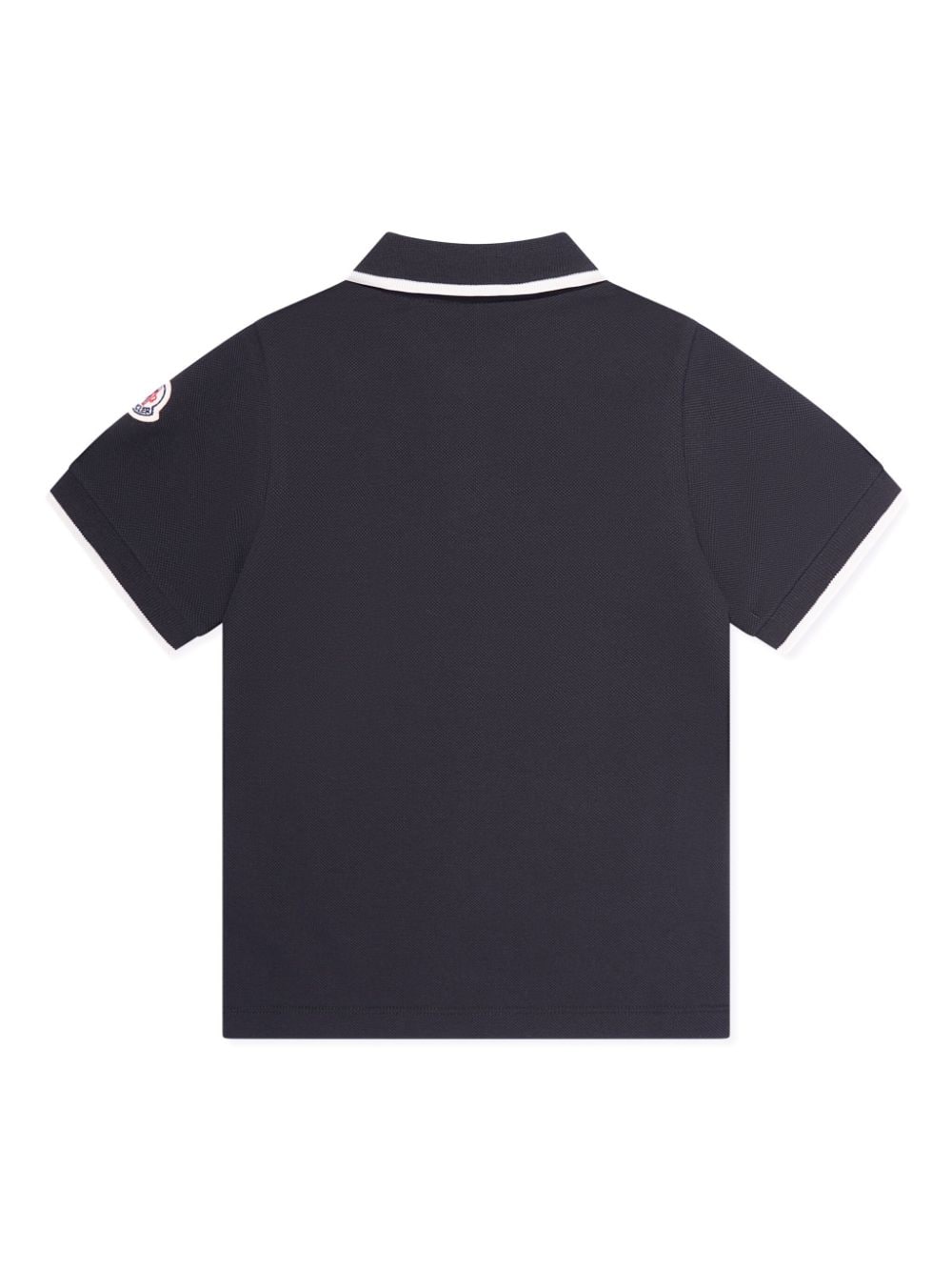 Moncler Enfant logo-print polo shirt - Zwart