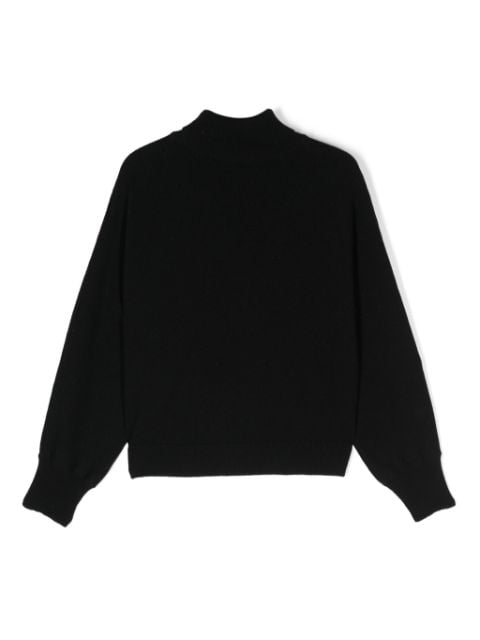 intarsia-knit logo sweater