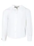 Simonetta ruffled collar blouse - White