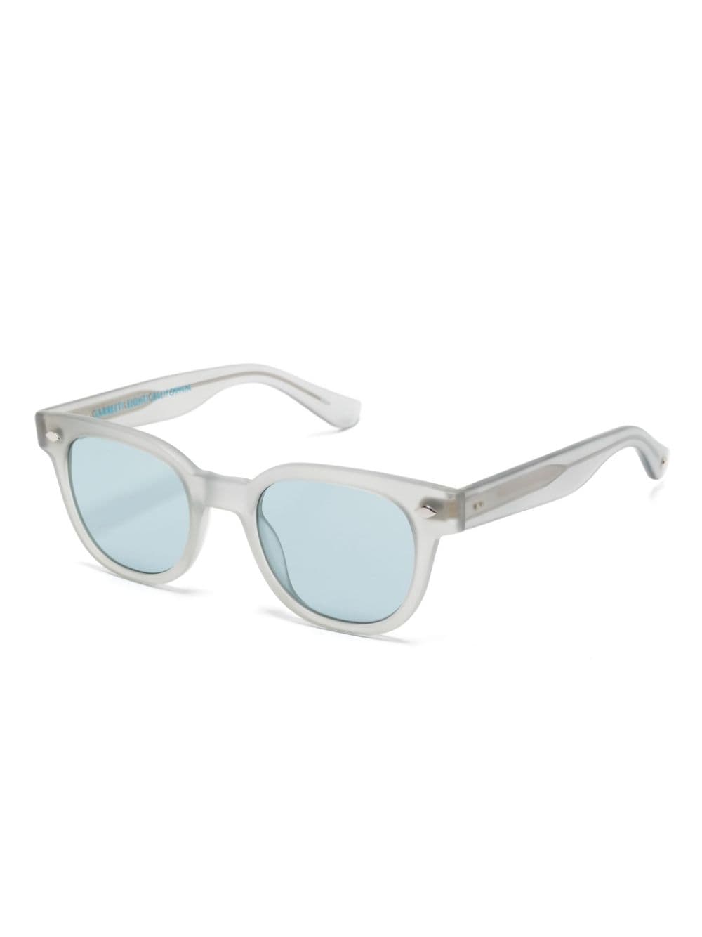 Shop Garrett Leight Canter Sunglasses In Grau