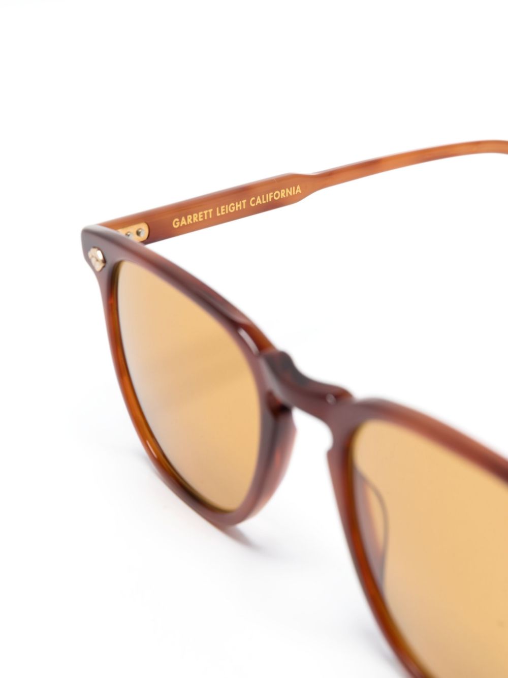 Shop Garrett Leight Brooks Ii Sunglasses In Braun