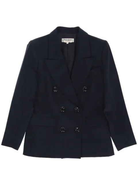 Saint Laurent Pre-Owned blazer con doble botonadura 1970