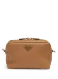 Prada triangle-logo shoulder bag - Brown