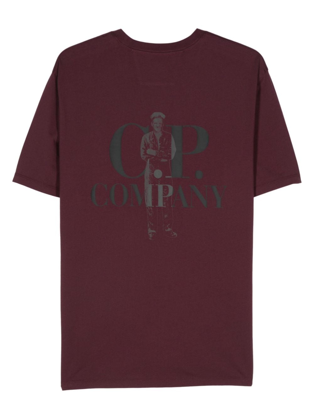 Shop C.p. Company Logo-print T-shirt In Purple