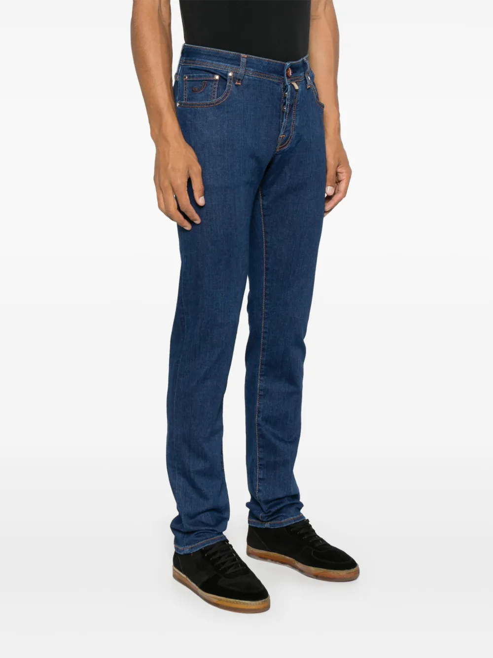 Jacob Cohen Stretch Cotton Denim Jeans Jeans In Blue