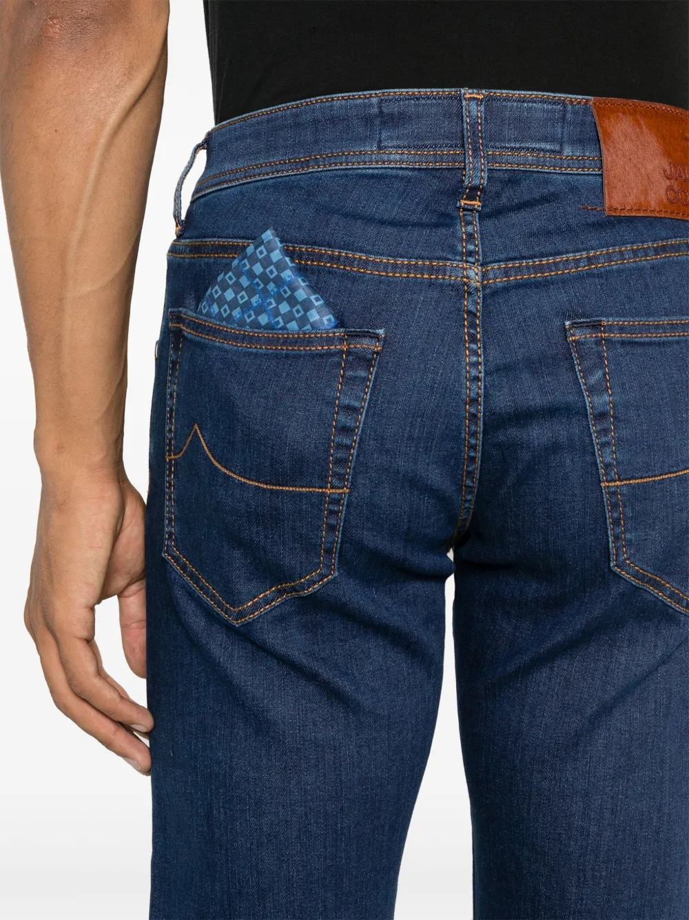 Jacob Cohen Stretch Cotton Denim Jeans Jeans In Blue