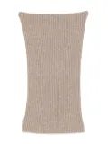 Eric Bompard ribbed snood - Neutrals