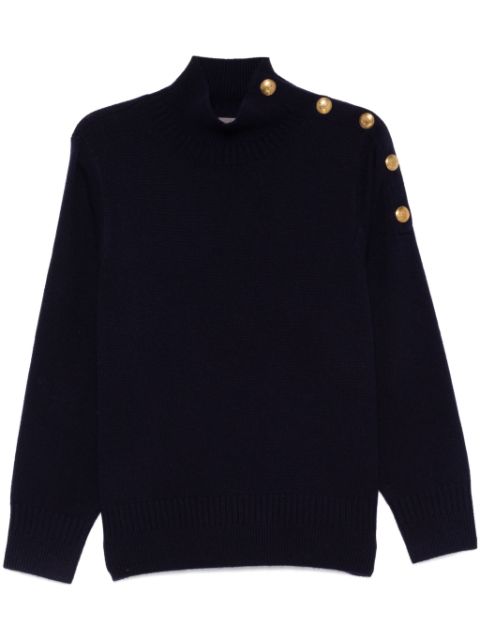 Eric Bompard guernsey-detail turtleneck sweater