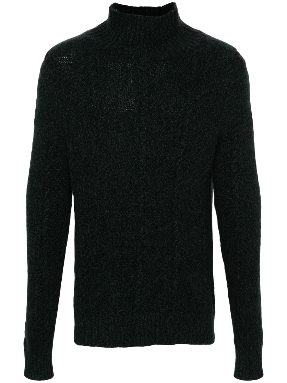 Eric Bompard Cable-knit Sweater In Green