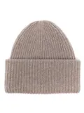 Eric Bompard ribbed beanie - Neutrals