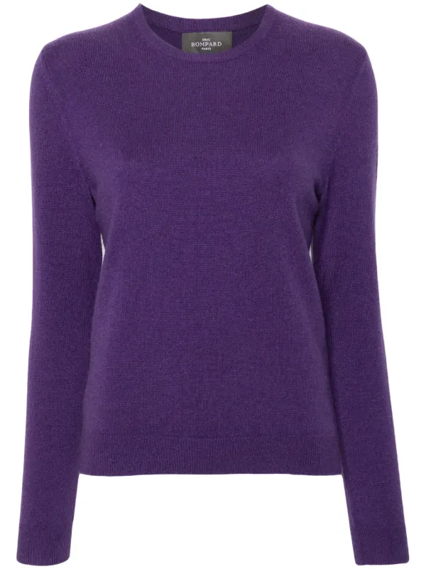 Purple crew neck sweater hotsell