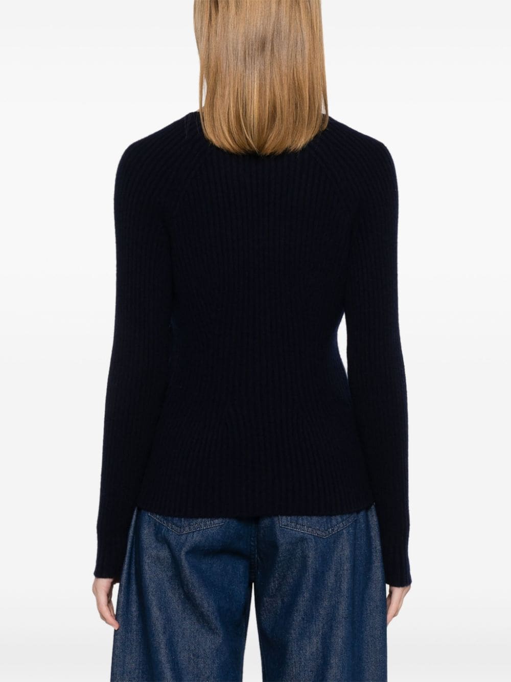 Shop Eric Bompard V-neck Sweater In Blue