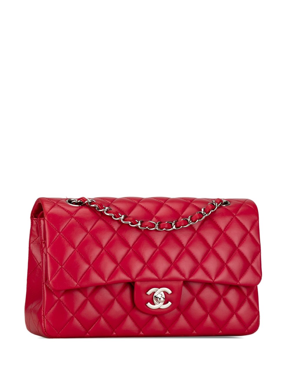 CHANEL 2009-2010 Medium Classic Lambskin Double Flap shoulder bag Women