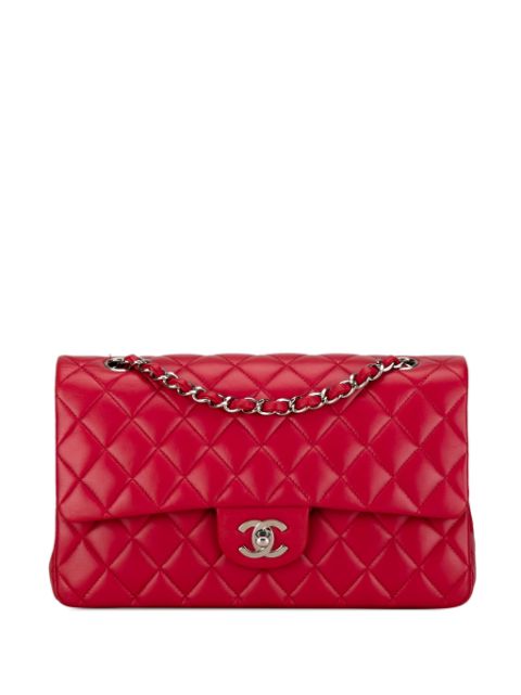 CHANEL 2009-2010 Medium Classic Lambskin Double Flap shoulder bag Women