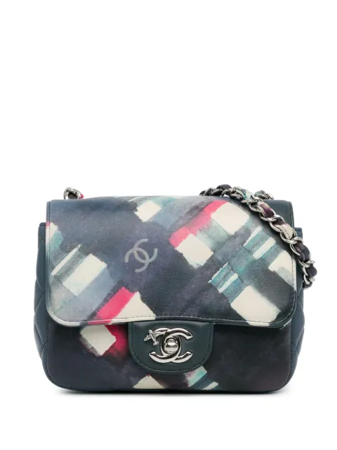 CHANEL Pre-Owned 2016-2017 Mini Square Classic Calfskin Airline Flap crossbody bag
