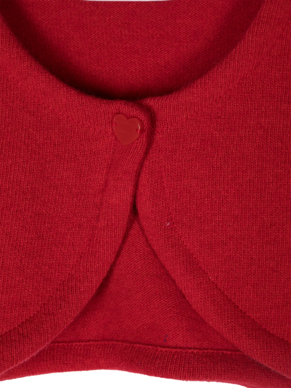 Monnalisa Ribgebreid vest Rood