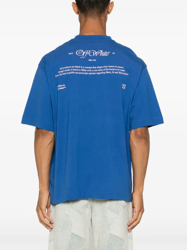 【関税込み】Off-White ブルー Script Mary Skate Tシャツ Off-White Script Mary T-shirt | Blue | FARFETCH JO