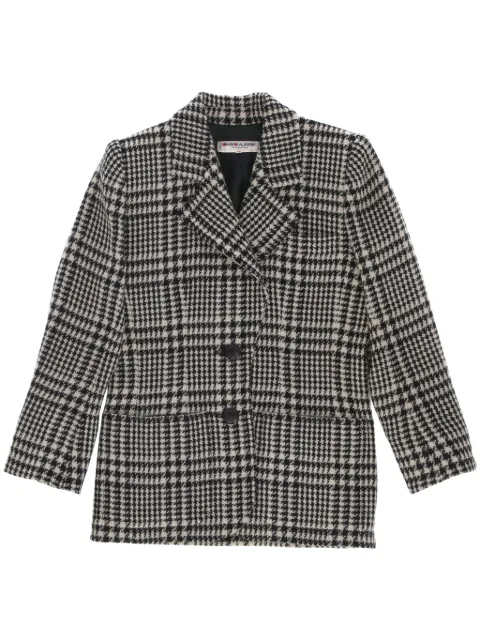 Saint Laurent Pre-Owned 1980s checked single-breasted jacket