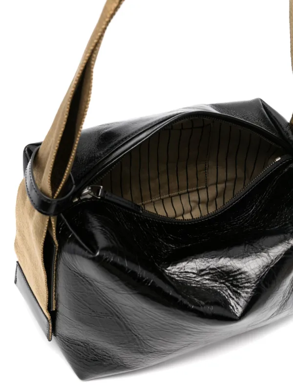 Uma Wang logo-debossed Shoulder Bag | Black | FARFETCH