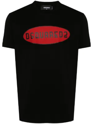 44 LABEL GROUP Lasered Cotton T-shirt | Black | FARFETCH