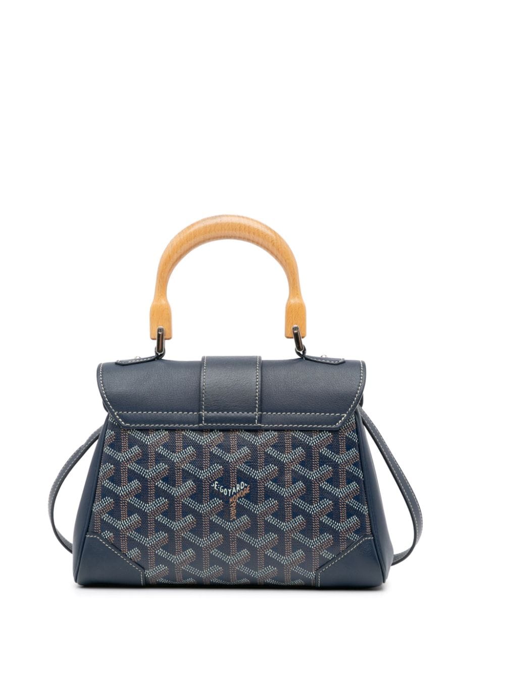 Goyard Pre-Owned 2019 Mini Goyardine Saigon Souple satchel - Blauw