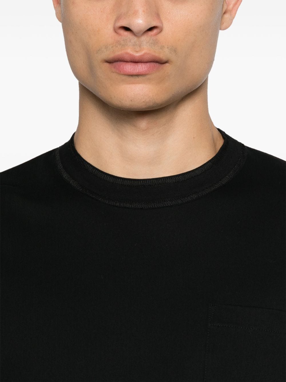 Shop Sacai Layered T-shirt In Black