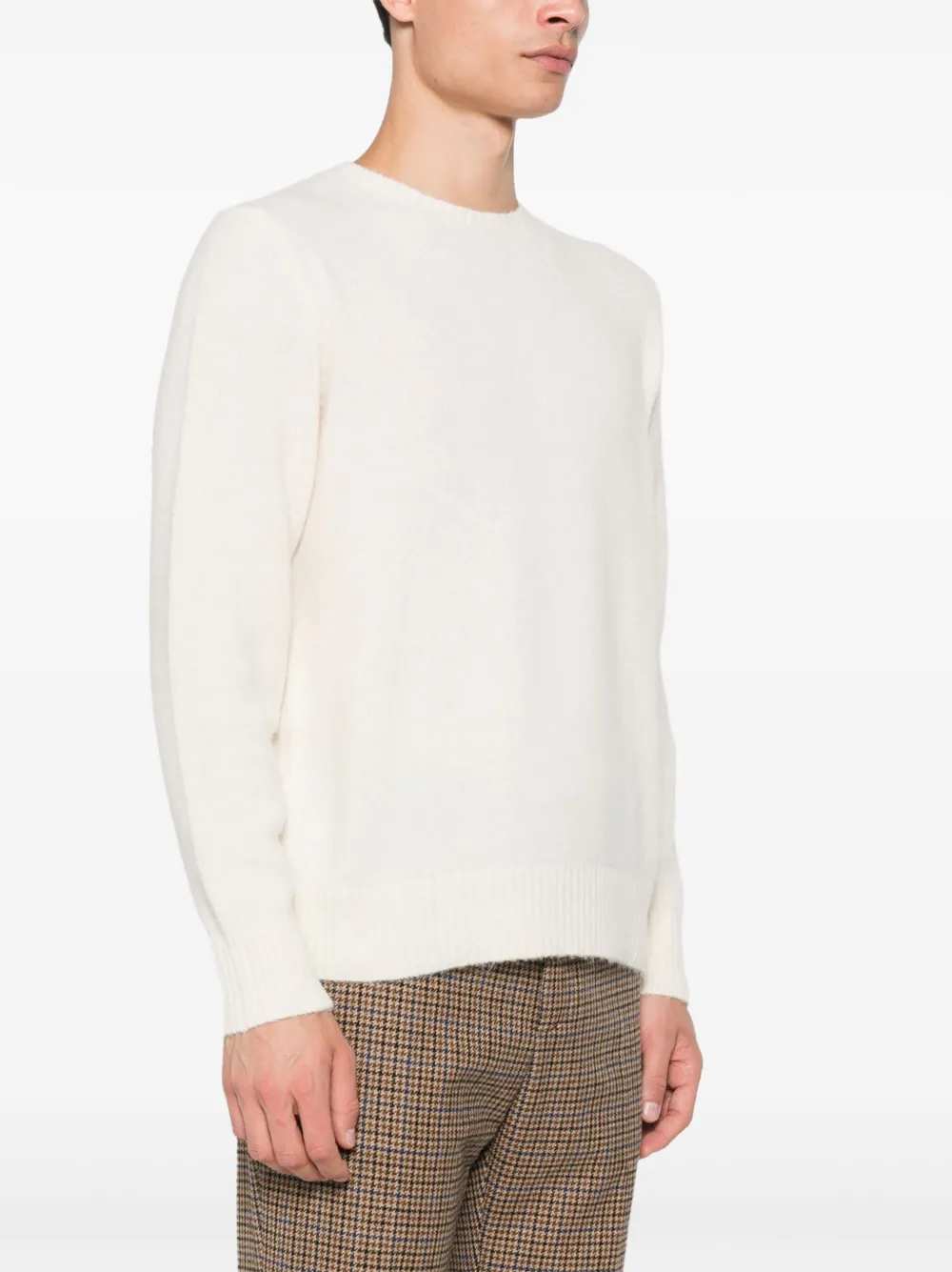 Lardini Trui met ronde hals Wit