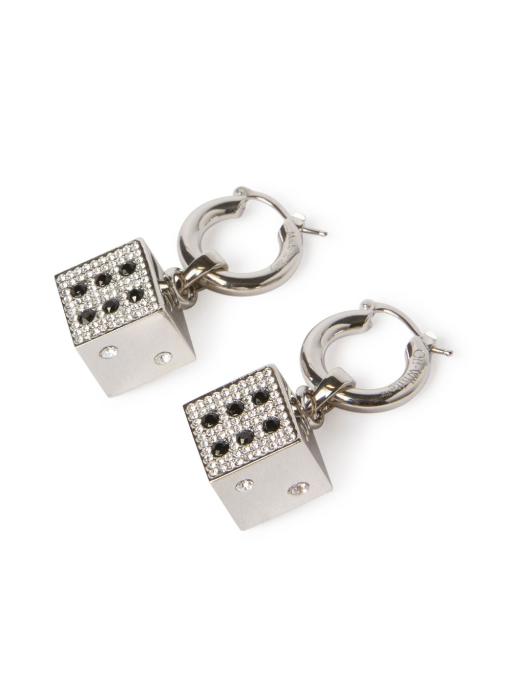 Off-White Dice earrings - Silver