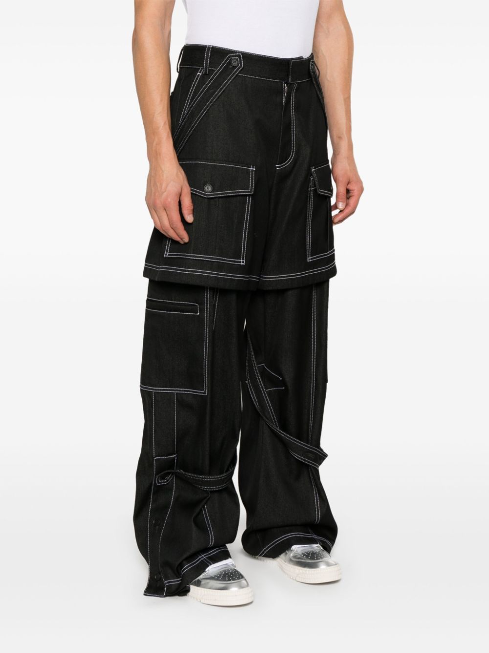 Off-White Stitch Twill Samurai cargo trousers Men