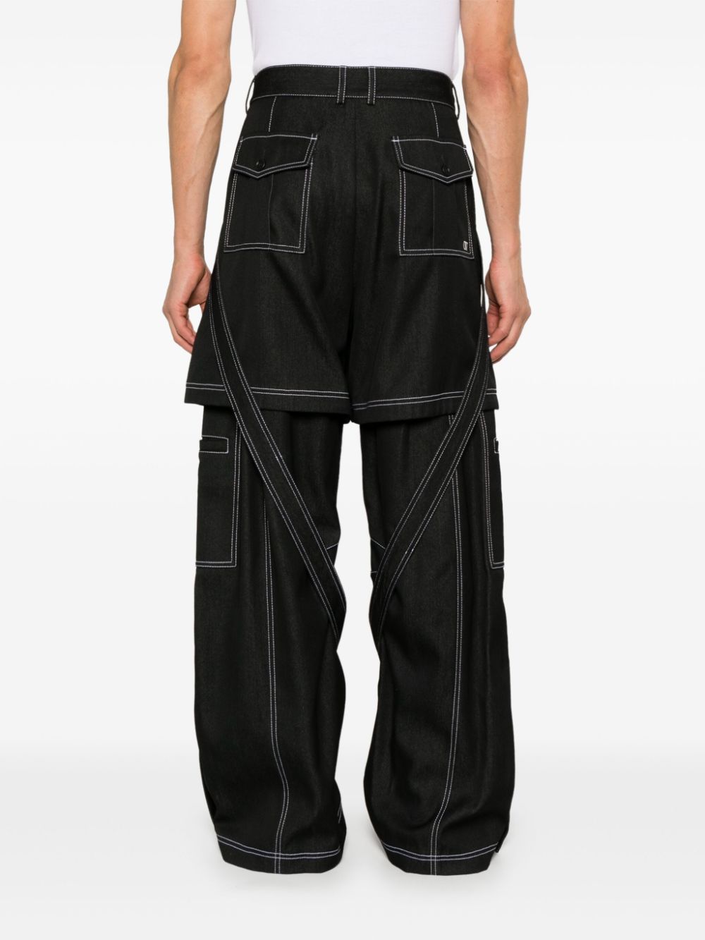 Off-White Stitch Twill Samurai cargo trousers Men