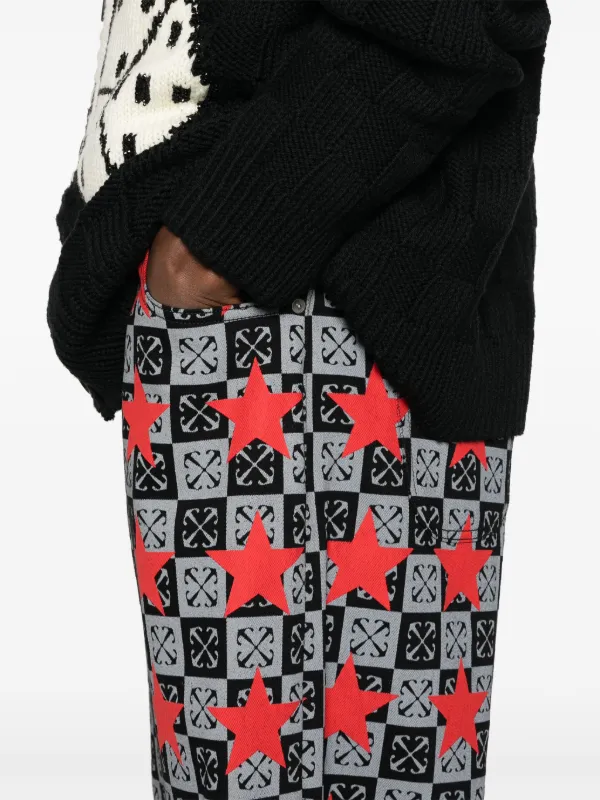 Off-White アロープリント ジーンズ | グレー | FARFETCH JP