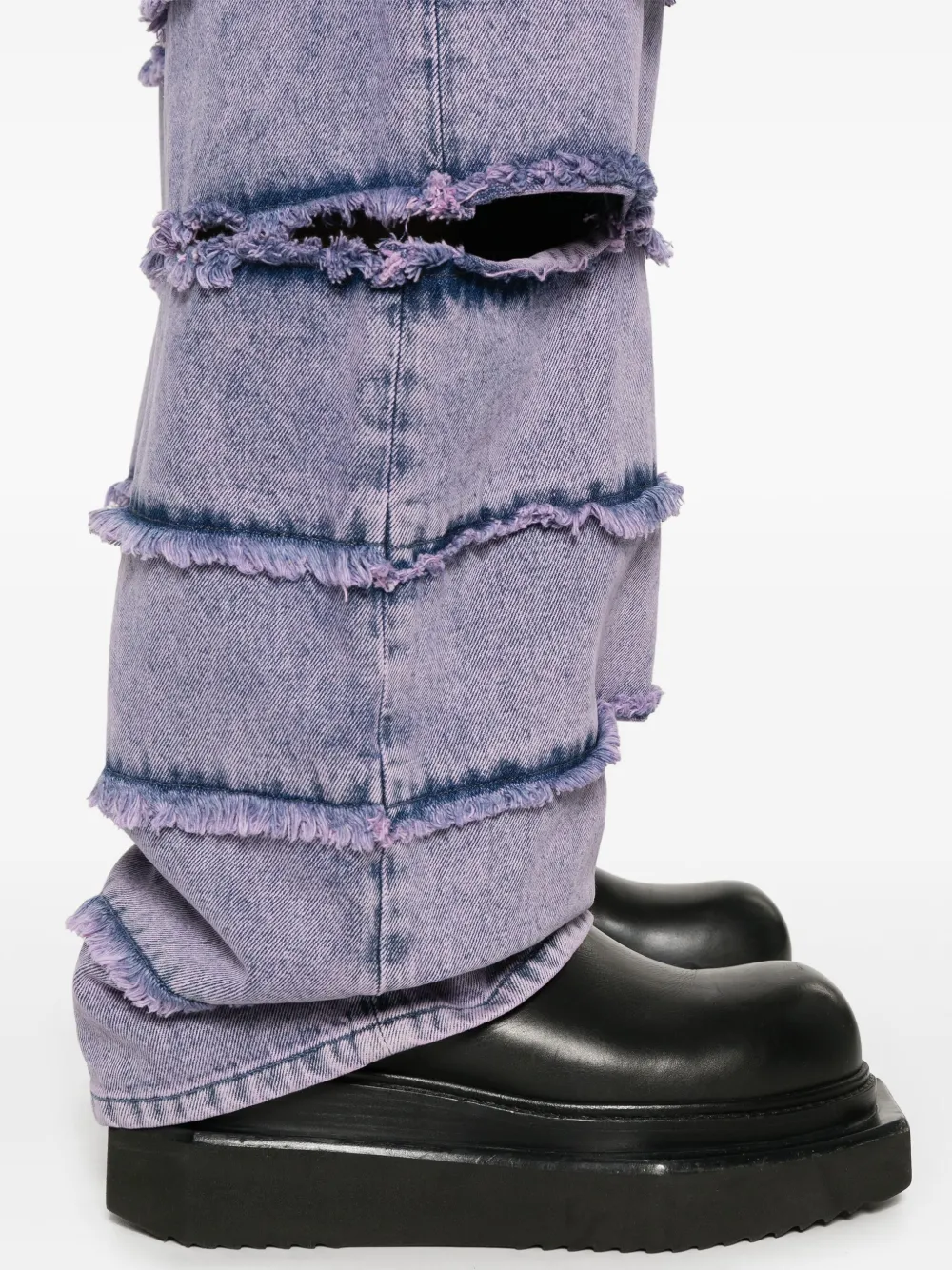 Off-White Punk Striped jeans Paars
