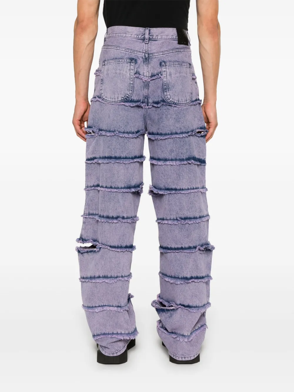 Off-White Punk Striped jeans Paars