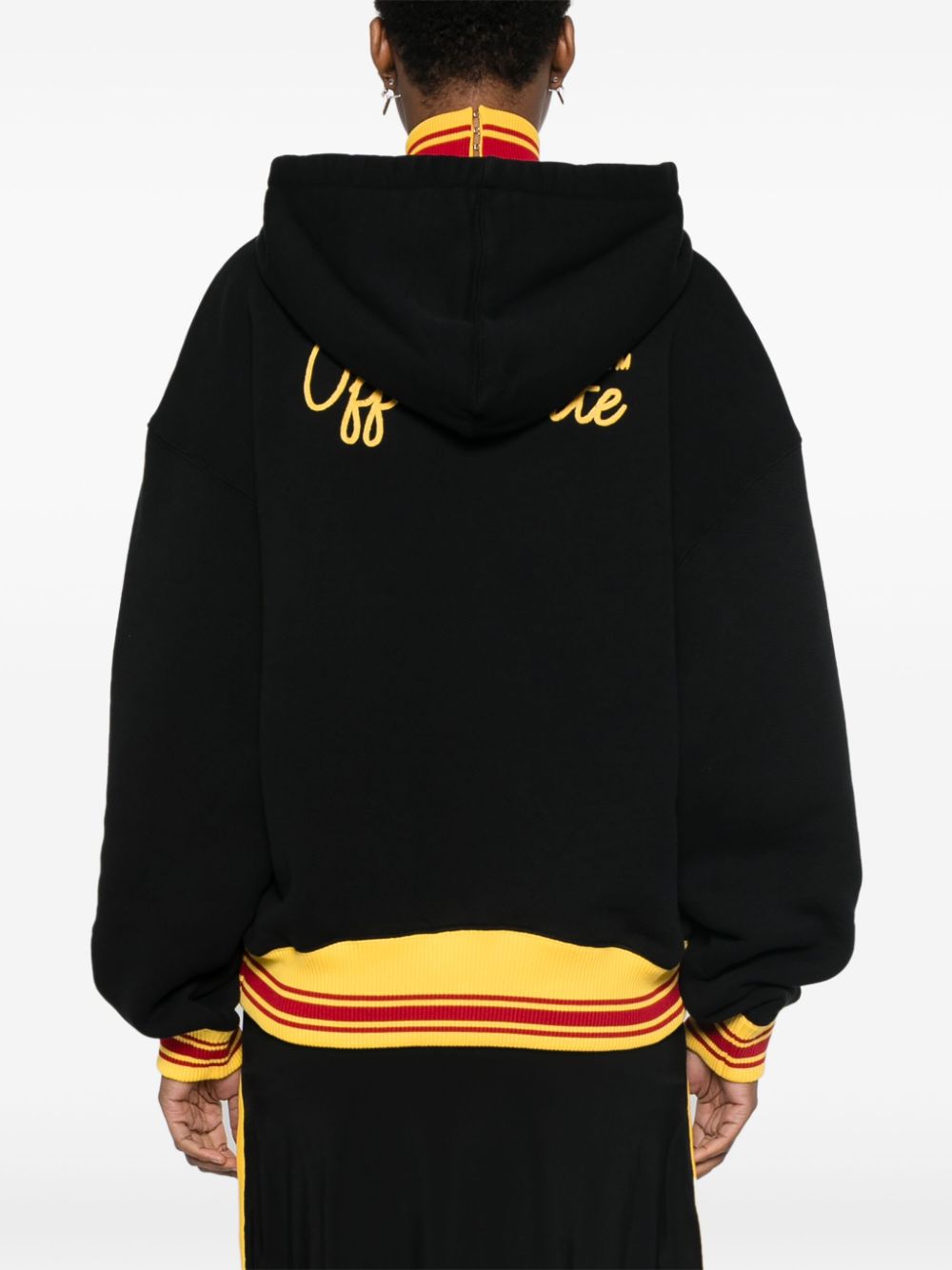 Off-White College Over hoodie Zwart