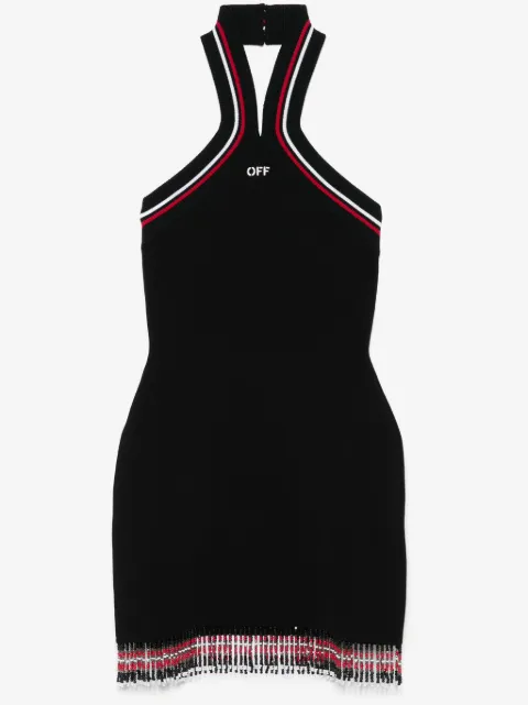 Off-White crossover-straps mini dress