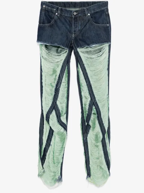 Off-White shredded jeans 