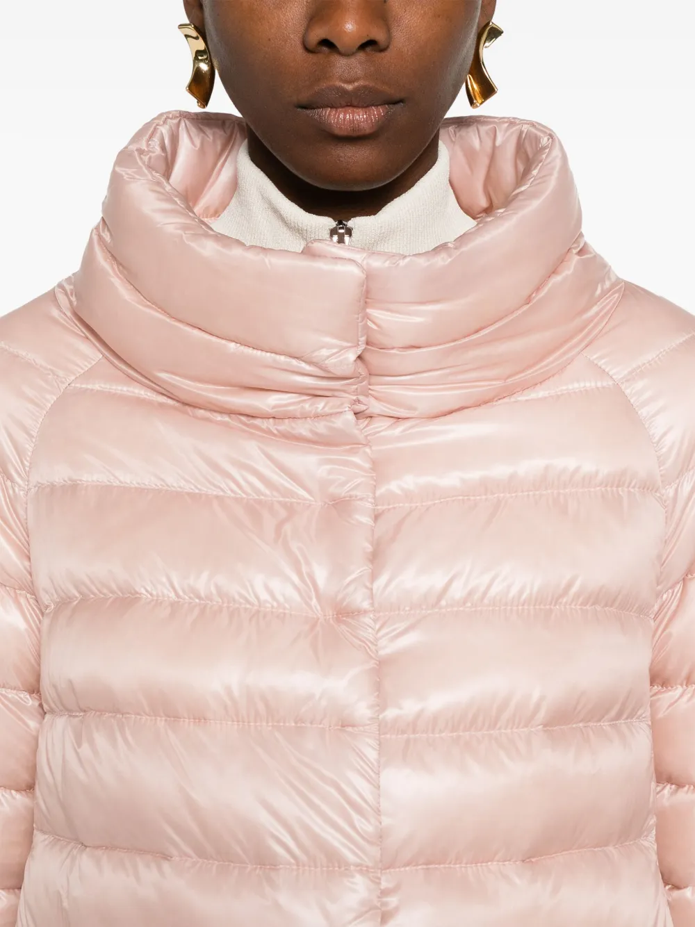 Herno Elsa Iconico Ultralight Water Repellent Down Puffer Jacket In Pink