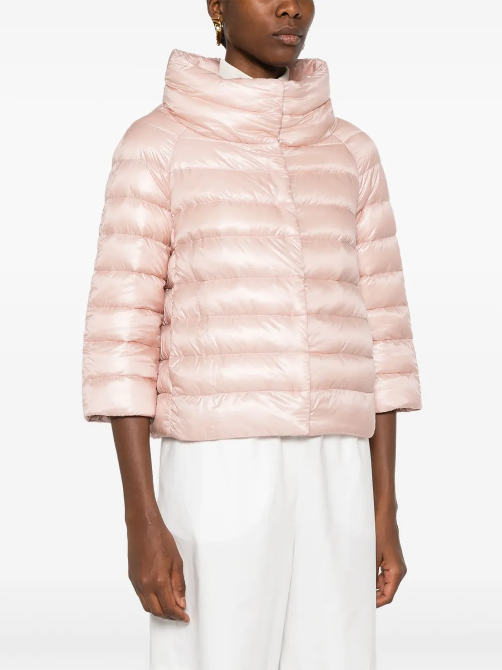 Herno Elsa Iconico Ultralight Water Repellent Down Puffer Jacket In Pink
