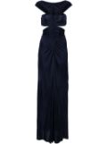 Atlein cut-out maxi dress - Blue