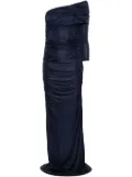 Atlein ruched maxi dress - Blue