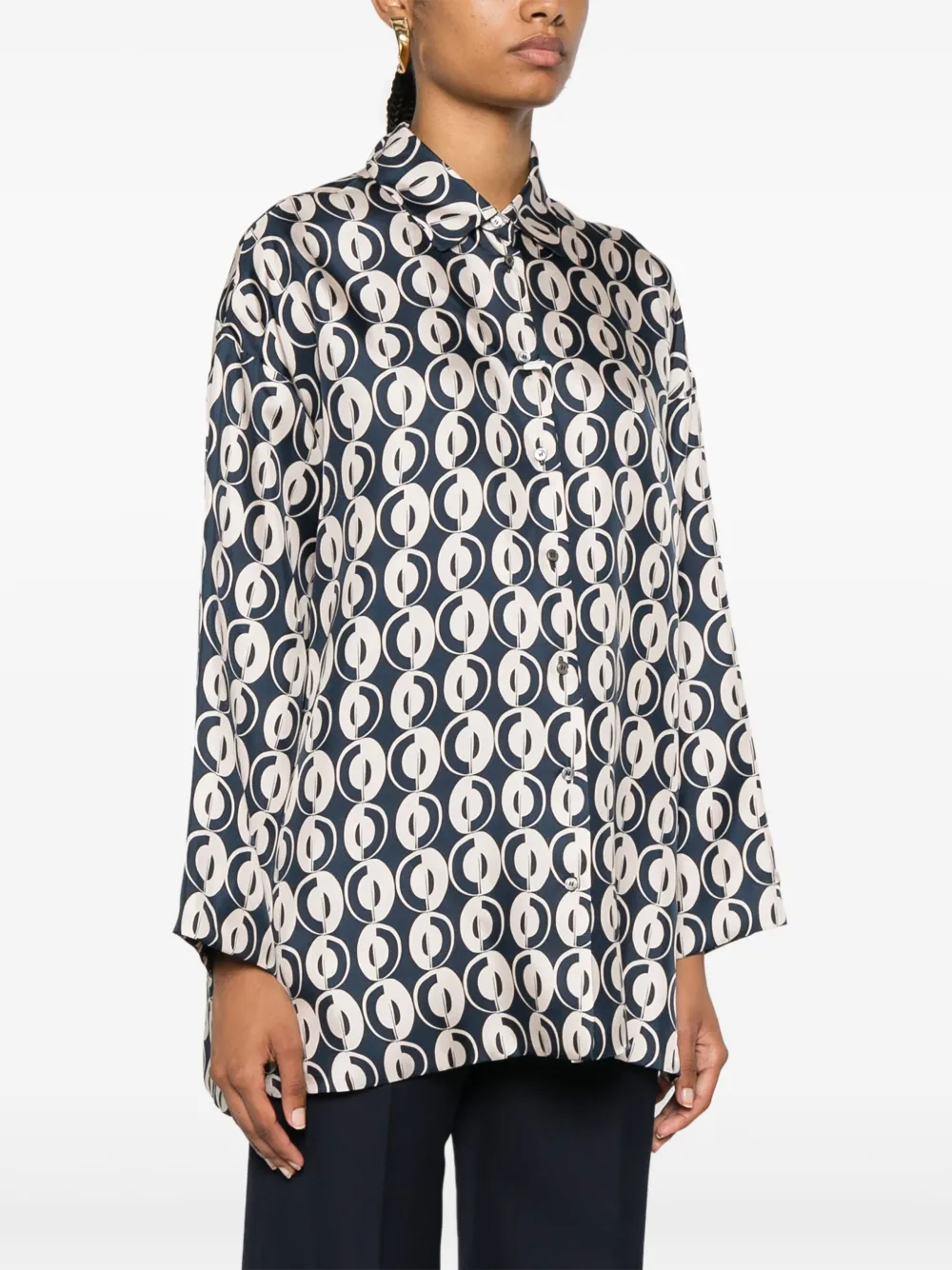Shop 's Max Mara Timeshirt Blouse In 蓝色