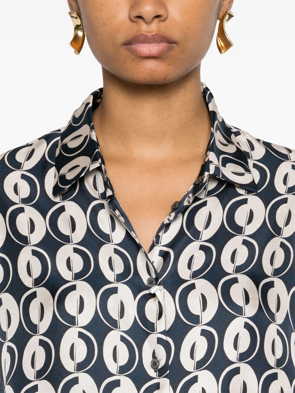 Shop 's Max Mara Timeshirt Blouse In 蓝色