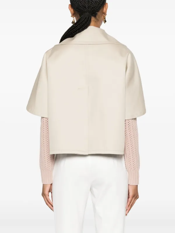 VIP【送料関税込】MAXMARA HIGH-NECK CAPE Cape cashmere | Max Mara
