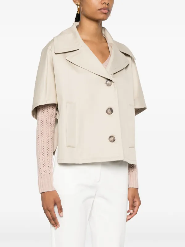 VIP【送料関税込】MAXMARA HIGH-NECK CAPE Cape cashmere | Max Mara