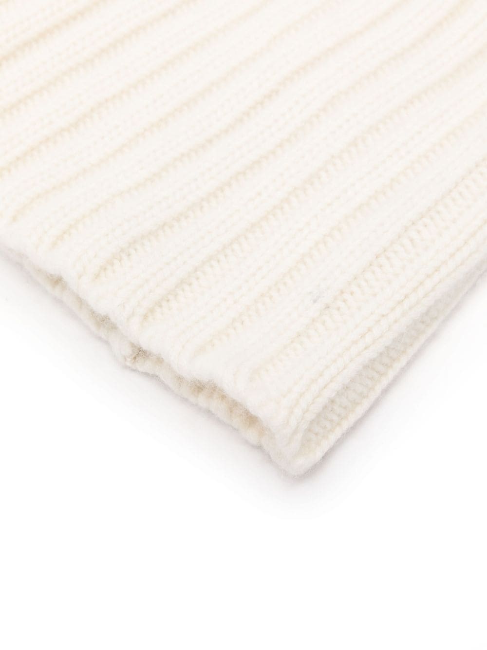 Laneus ribbed beanie - Wit